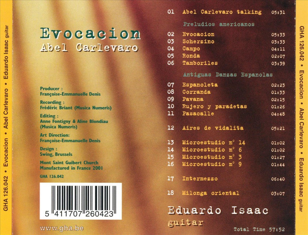 Abel Carlevaro: Evocation cover art