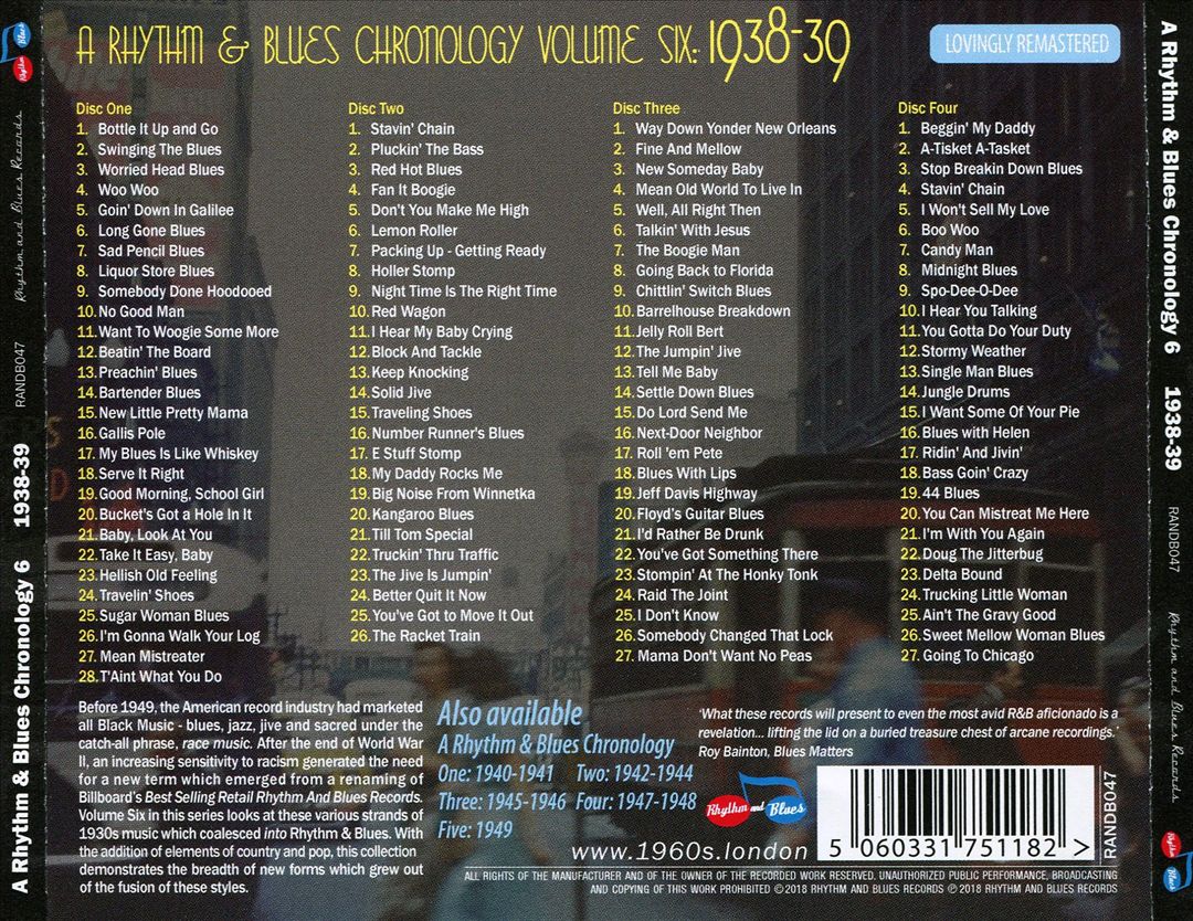 A Rhythm & Blues Chronology cover art