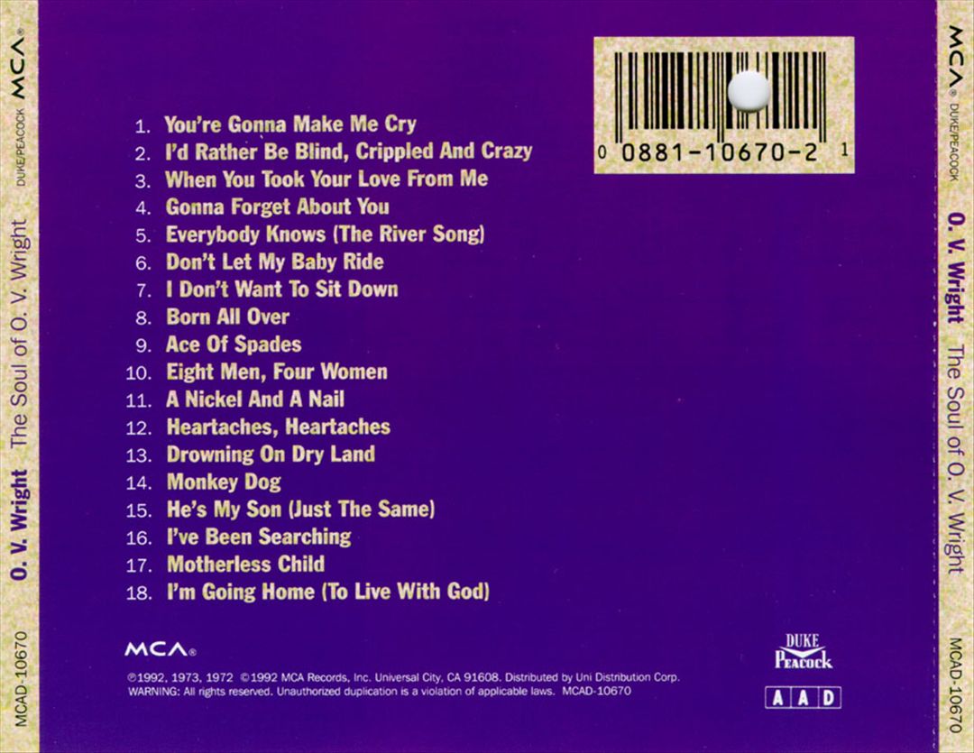 Soul of O.V. Wright cover art