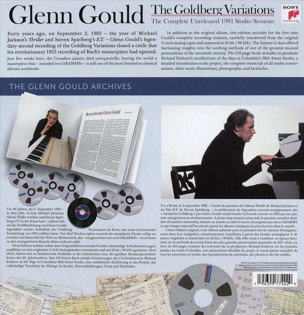 Glenn Gould: The Goldberg Variations - The Complete Unreleased 1981 Studio Sessions cover art