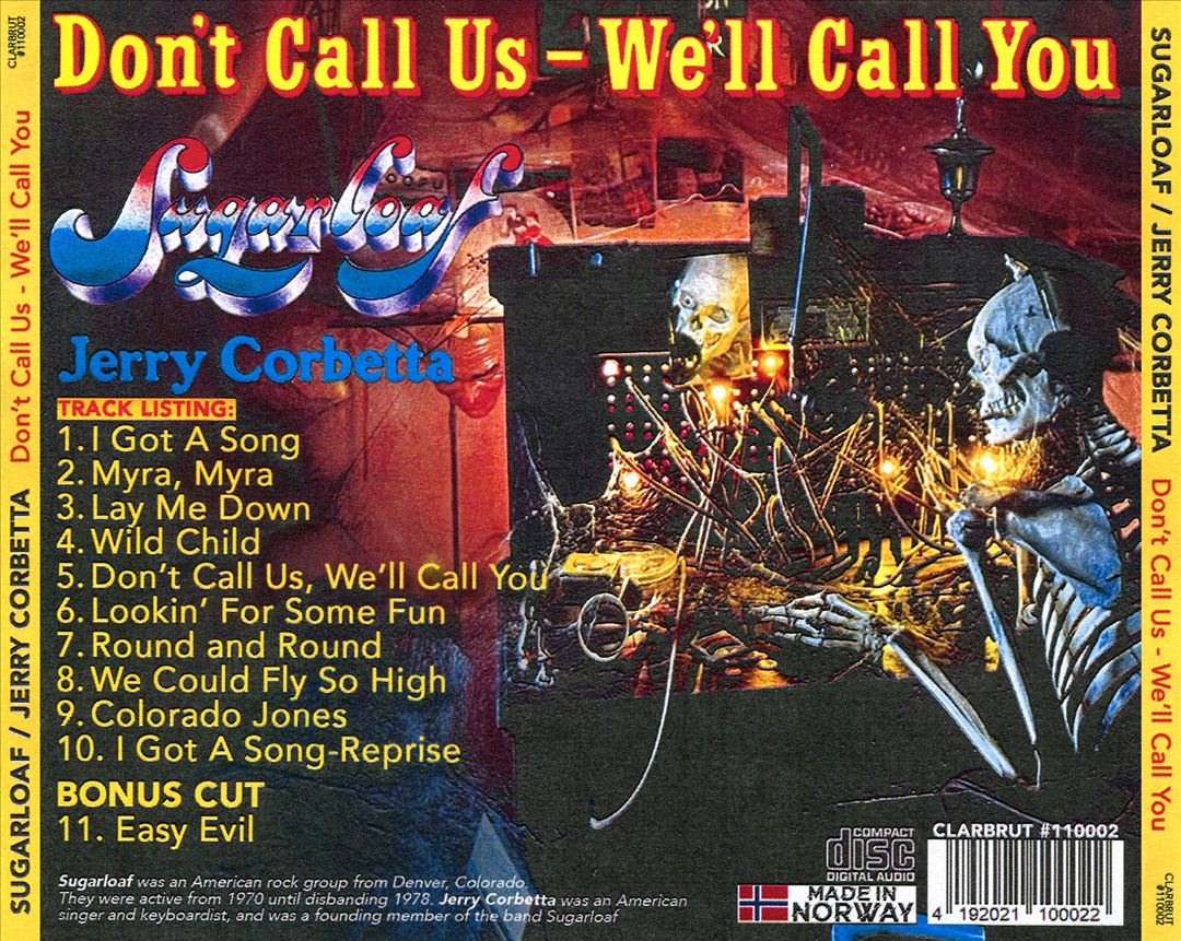 Don't Call Us - We'll Call You cover art