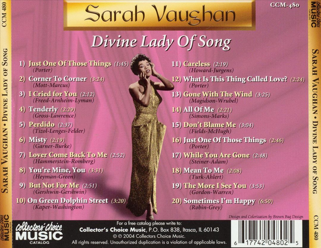 Divine Lady of Song cover art