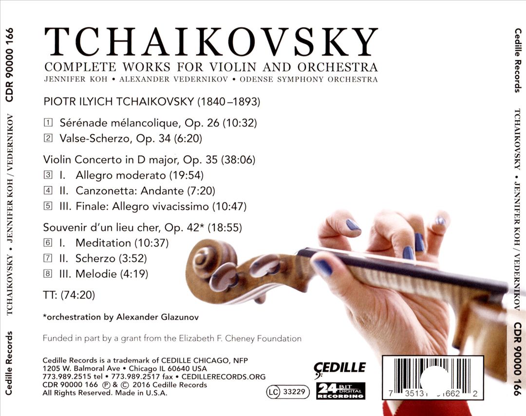 Tchaikovsky: Complete Works for Violin and Orchestra cover art