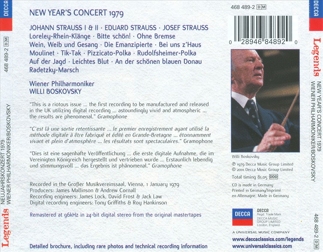New Year's Day Concert in Vienna cover art