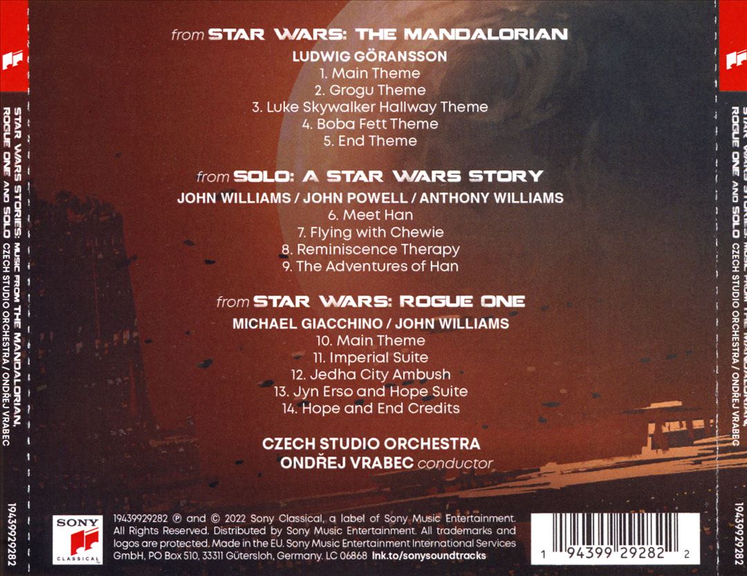Star Wars Stories: Music from The Mandalorian, Rogue One, Solo cover art