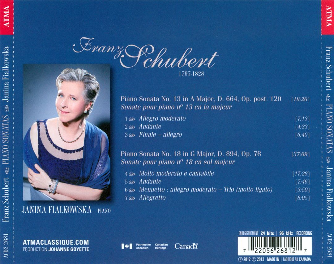 Schubert: Piano Sonatas D.664 & D.894 cover art