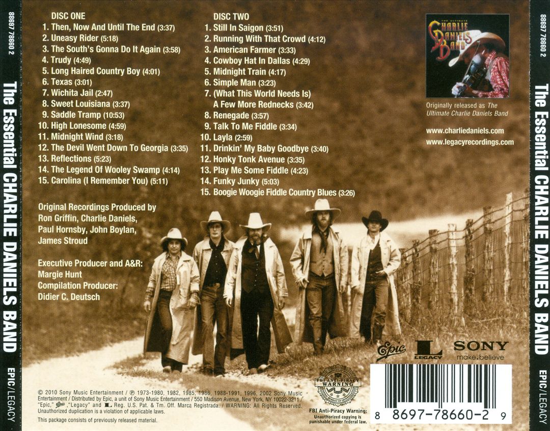 Essential Charlie Daniels Band cover art