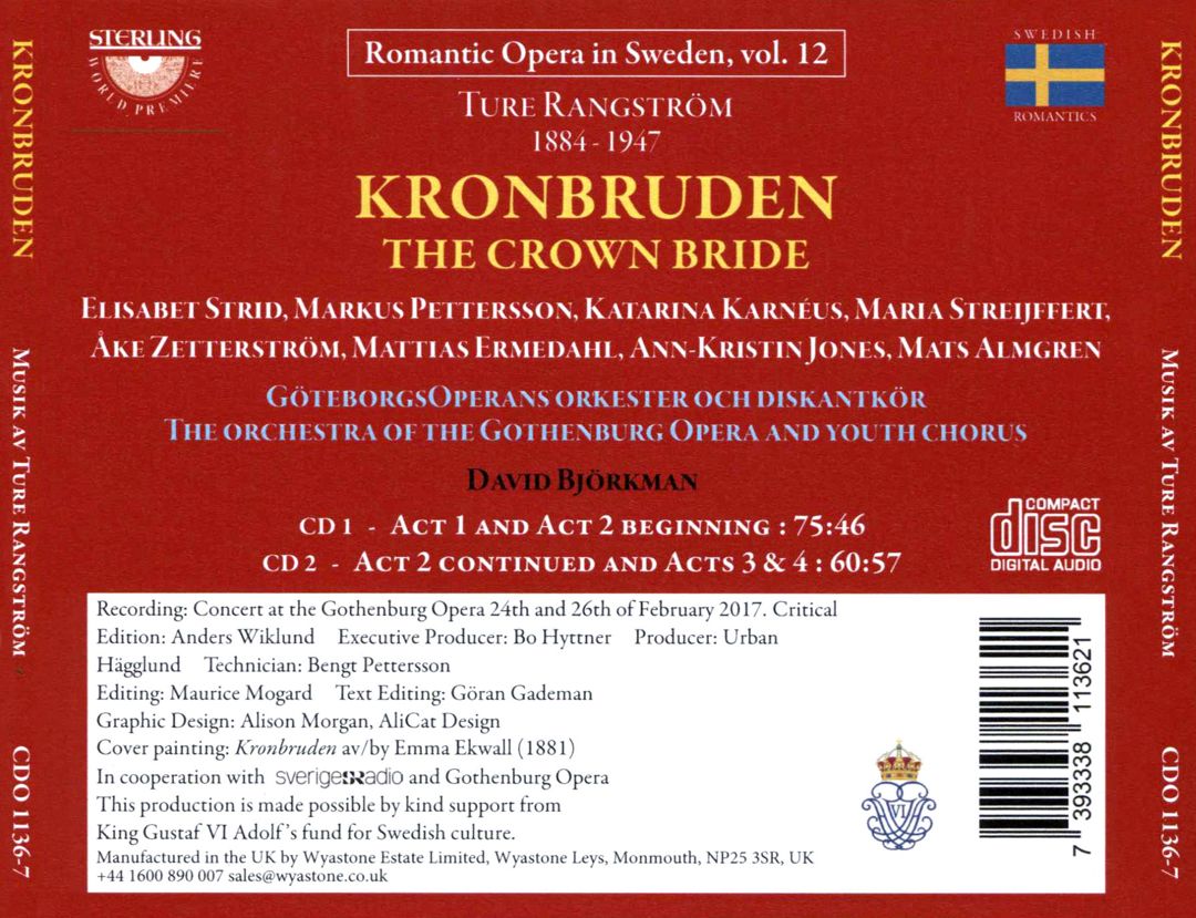 Ture Rangström: Kronburden - The Crown Bride cover art