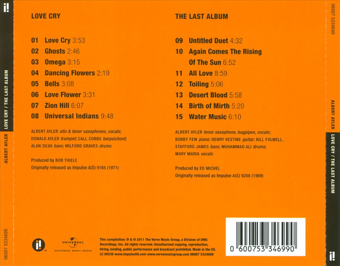 Love Cry/The Last Album cover art