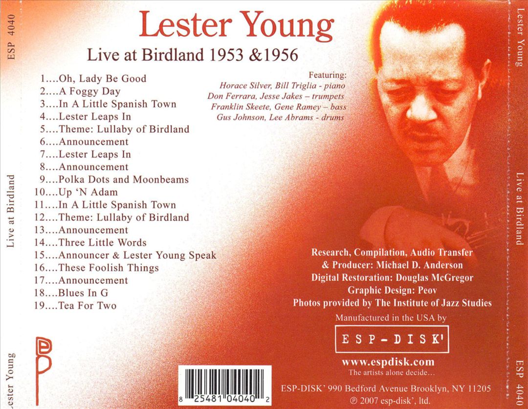 Live At Birdland cover art