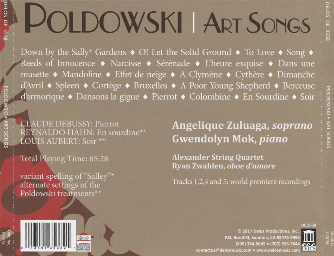 Poldowski: Art Songs cover art