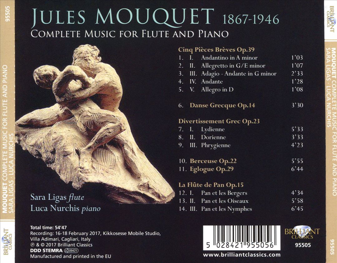 Mouquet: Complete Music for Flute and Piano cover art