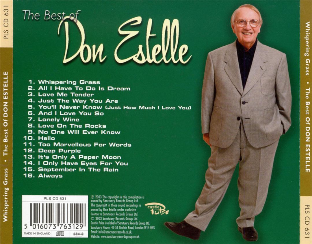 Whispering Grass: The Best of Don Estelle Don Estelle cover art