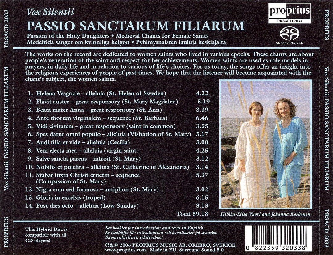 Passio Sanctarum Filiarum cover art