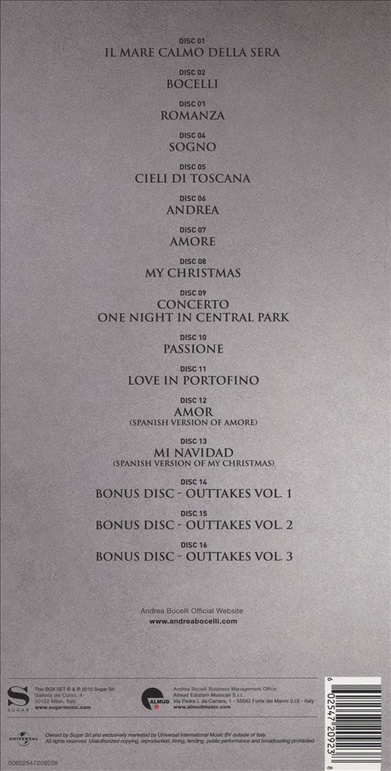 Andrea Bocelli: The Complete Pop Albums cover art