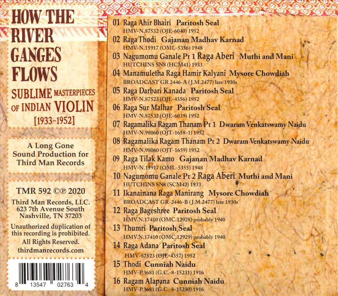 How the River Ganges Flows: Sublime Masterpieces of Indian Violin 1933-1952 cover art