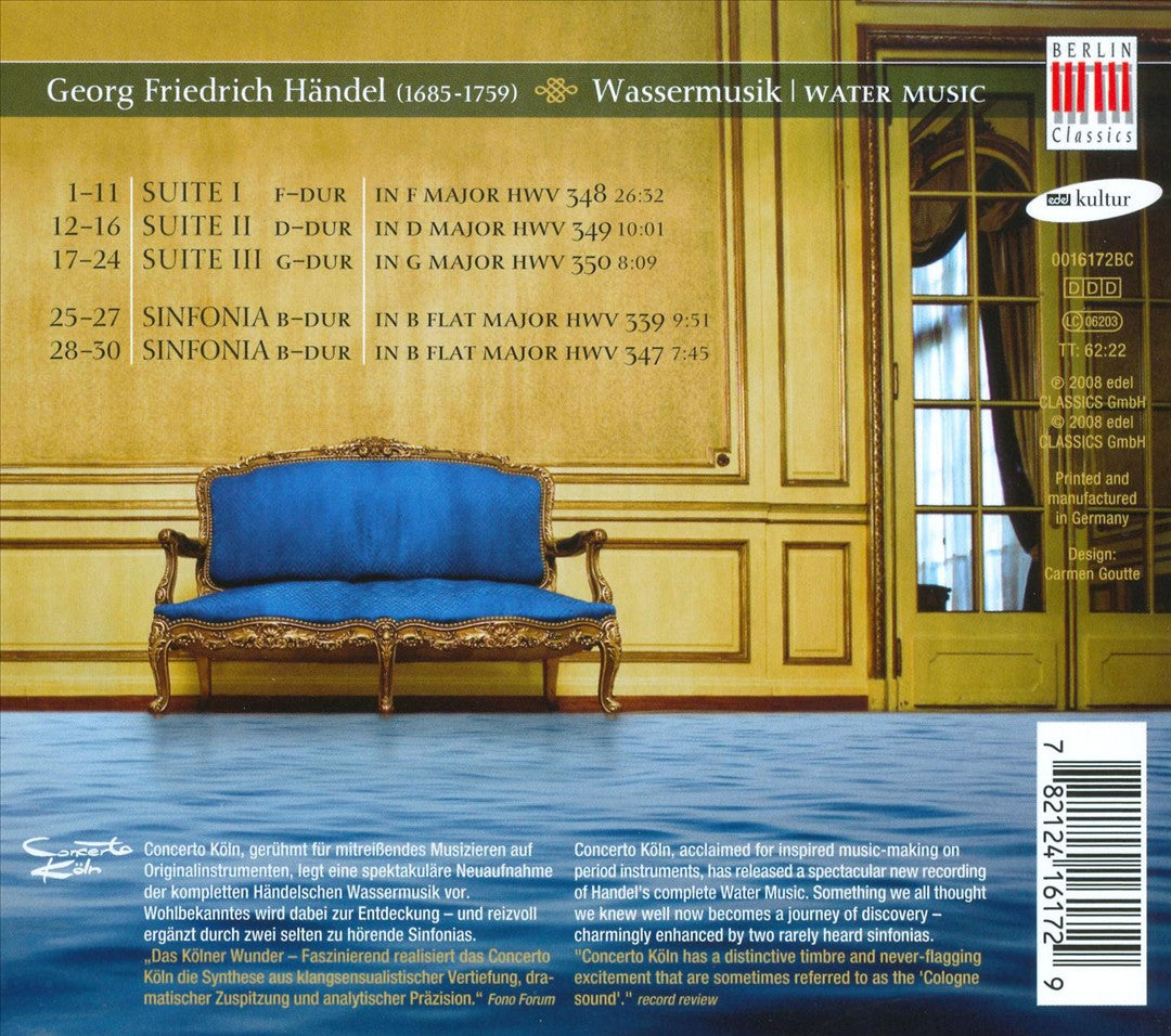 Händel: Wassermusik cover art