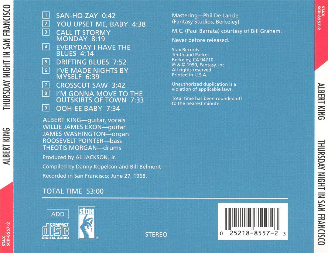 Thursday Night in San Francisco cover art