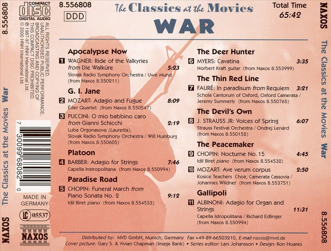 Classics at the Movies: War cover art