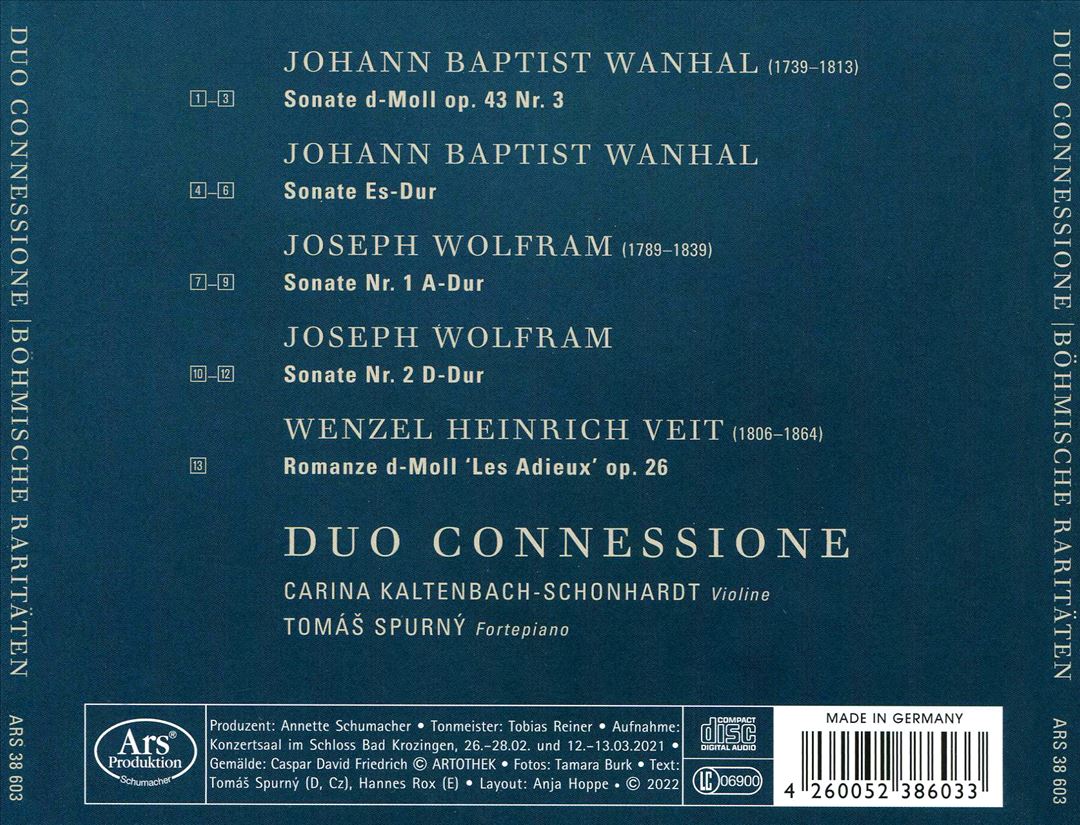 Böhmische Raritäten: Vanhal, Wolfram, Veit cover art