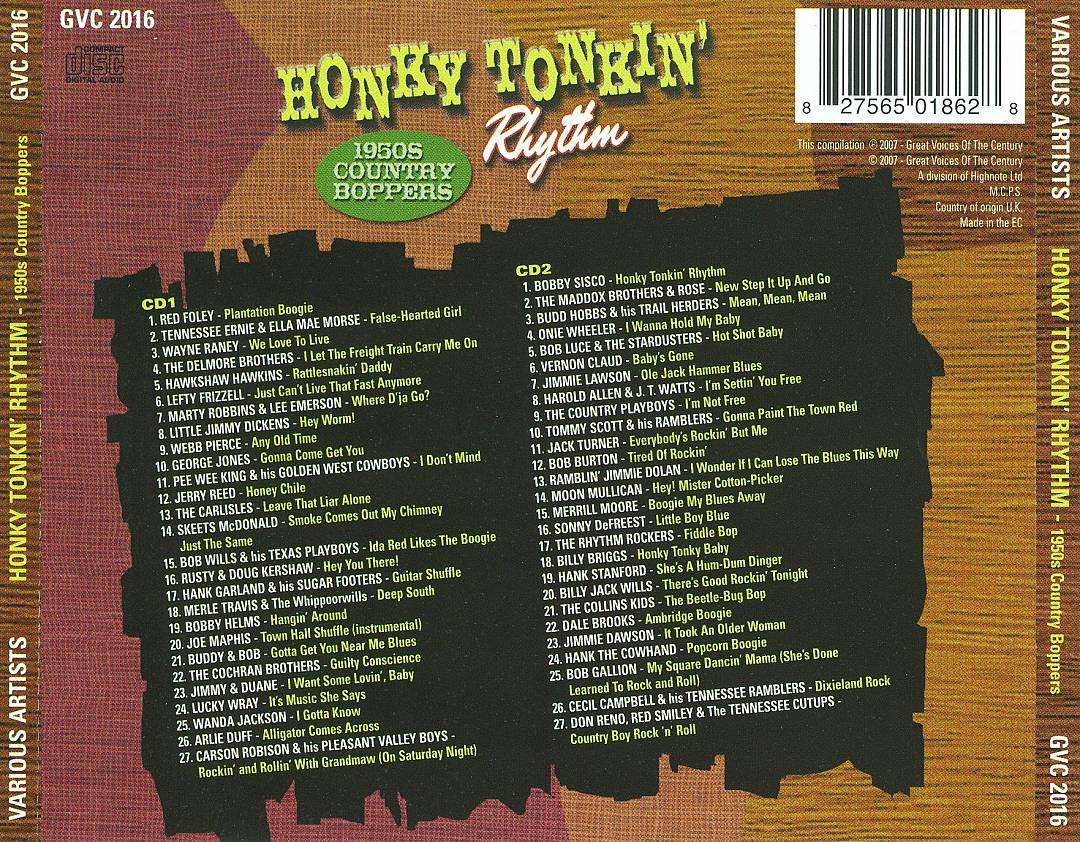 Honky Tonkin' Rhythm: 1950s Country Boppers cover art