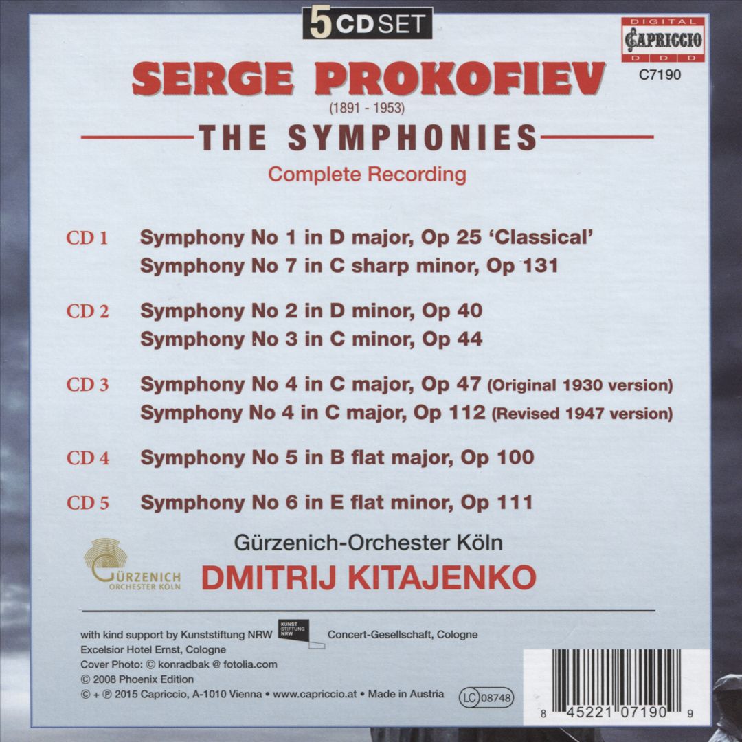 Prokofiev: The Symphonies cover art