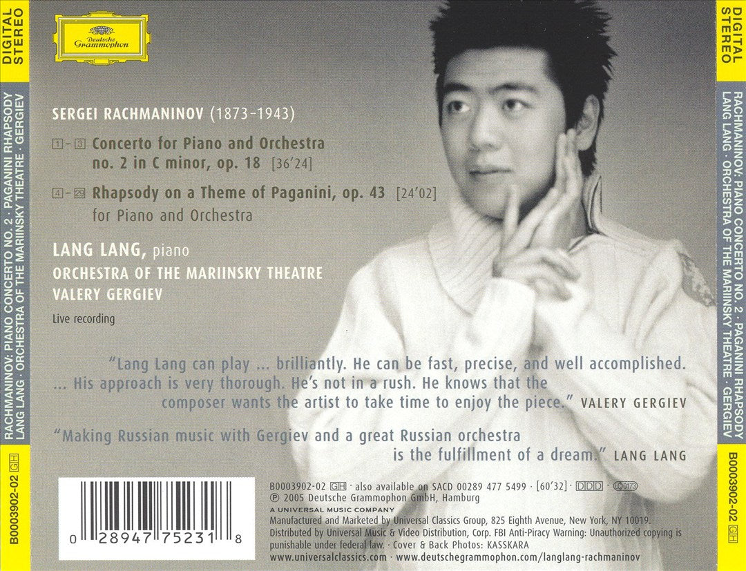 Rachmaninov: Piano Concerto No. 2; Paganini Rhapsody cover art