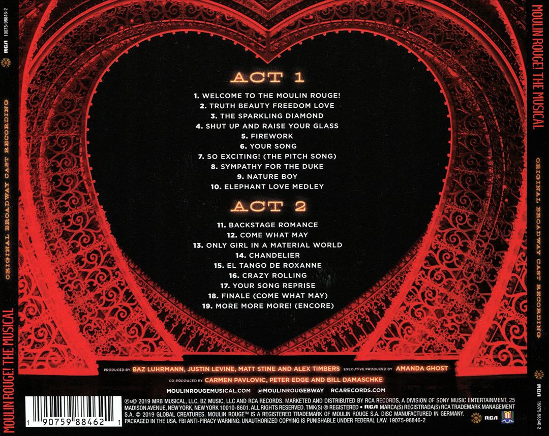 Moulin Rouge! The Musical cover art