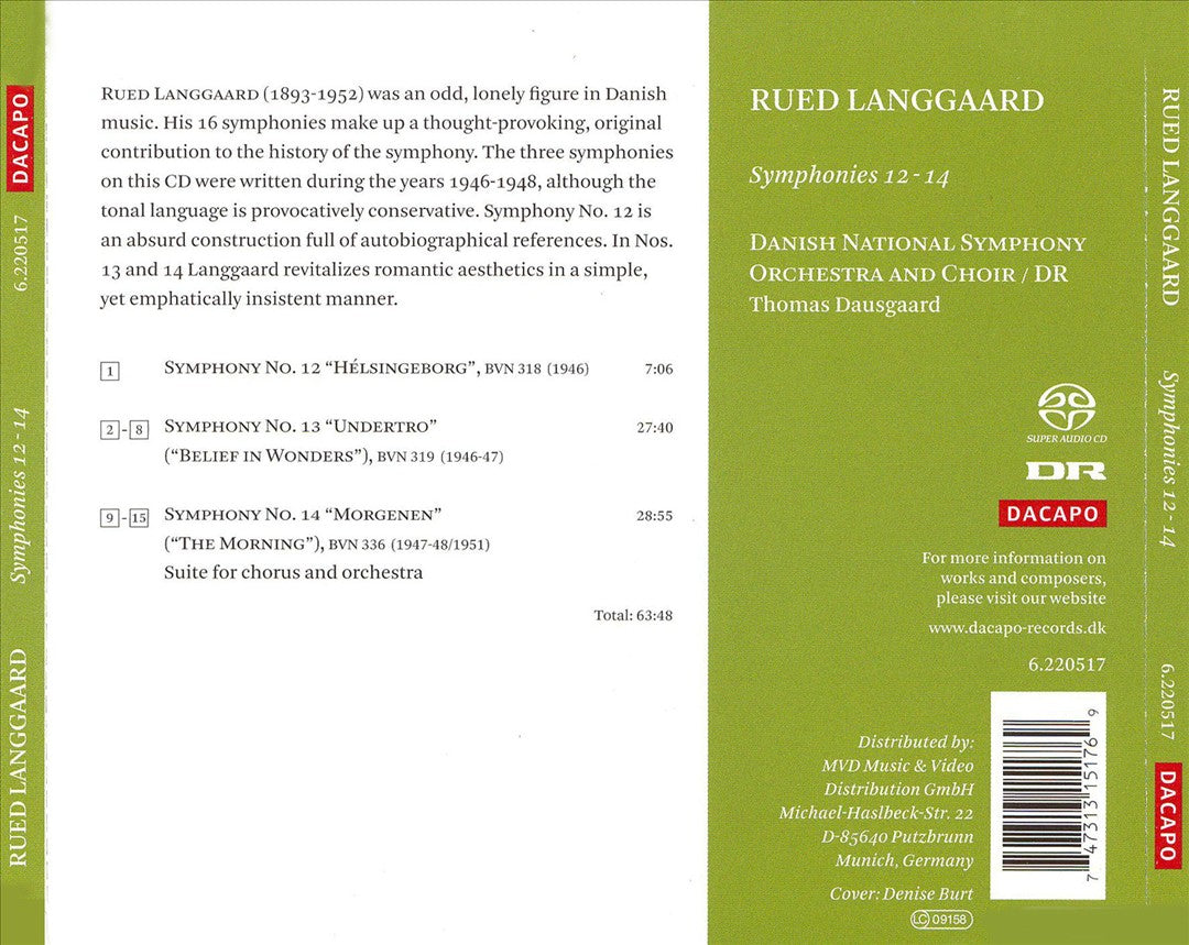 Rued Langgaard: Symphonies 12-14 cover art