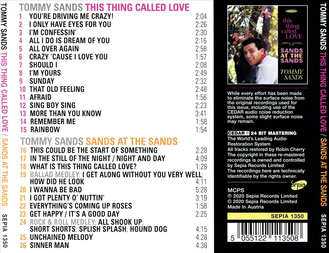 This Thing Called Love/Sands at the Sands cover art