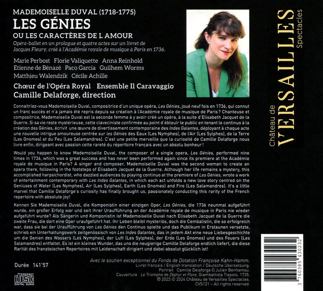 Mademmoiselle Duval: Les Génies ou les Caractères de l'Amour cover art