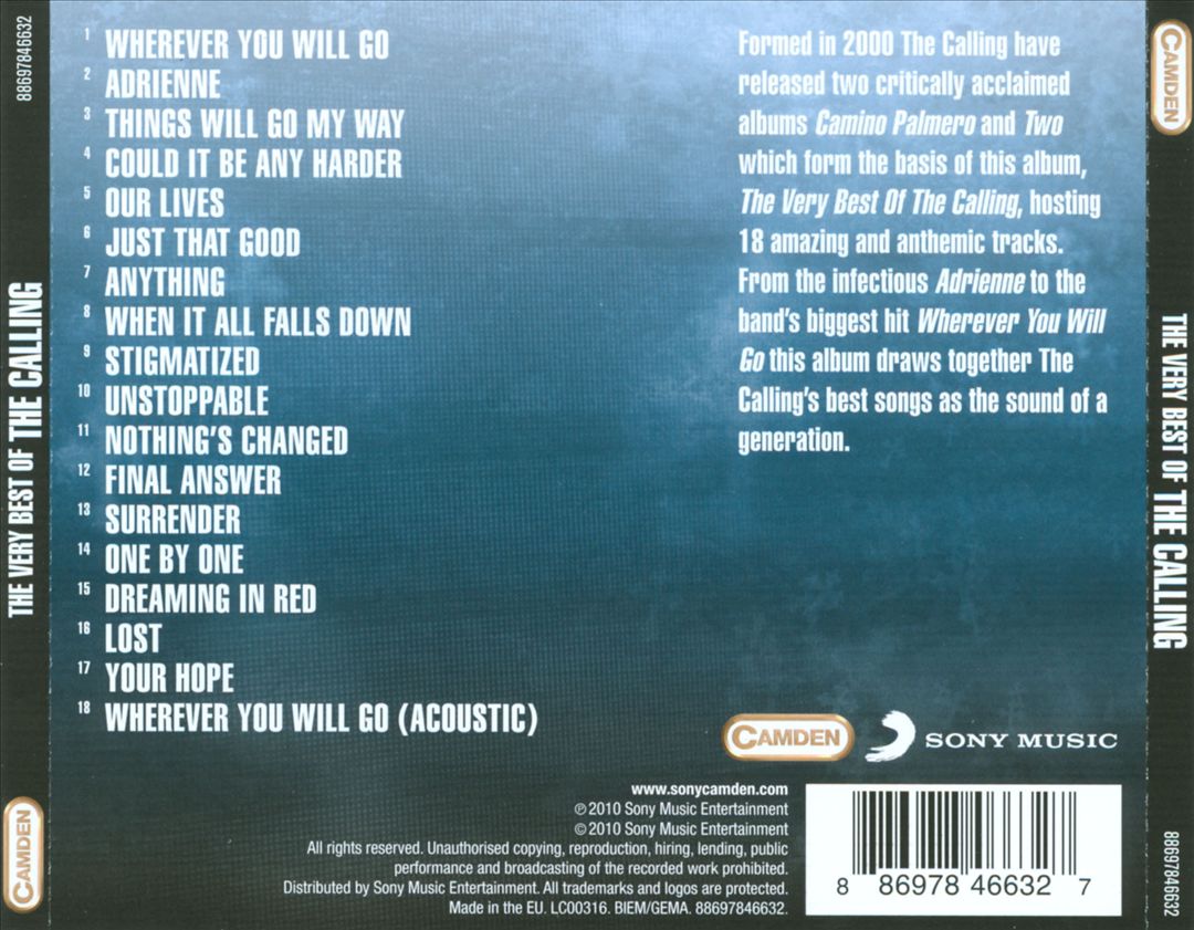 Very Best of the Calling cover art