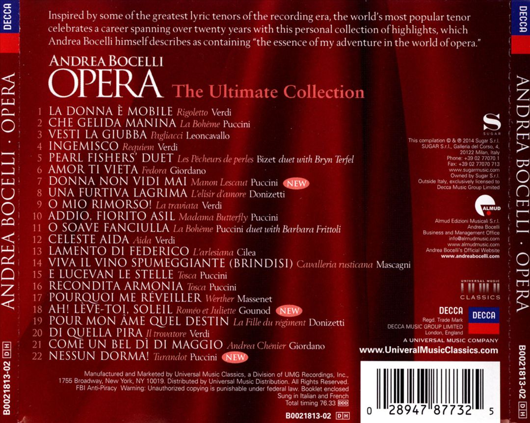 Opera: The Ultimate Collection cover art