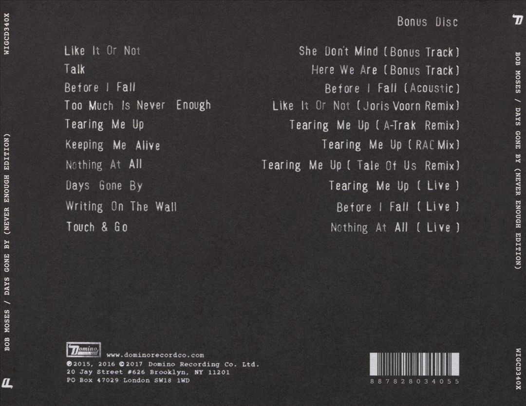 Days Gone By cover art
