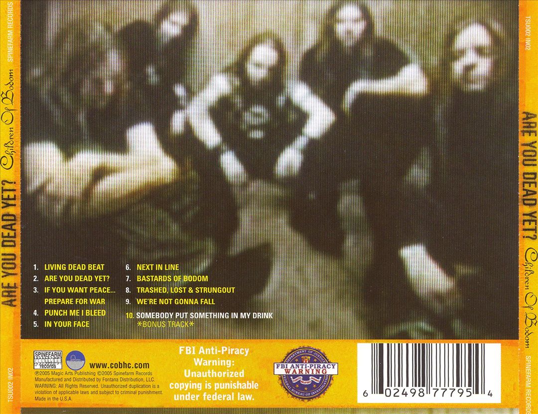 Are You Dead Yet? [Clean] – Children of Bodom – MovieMars