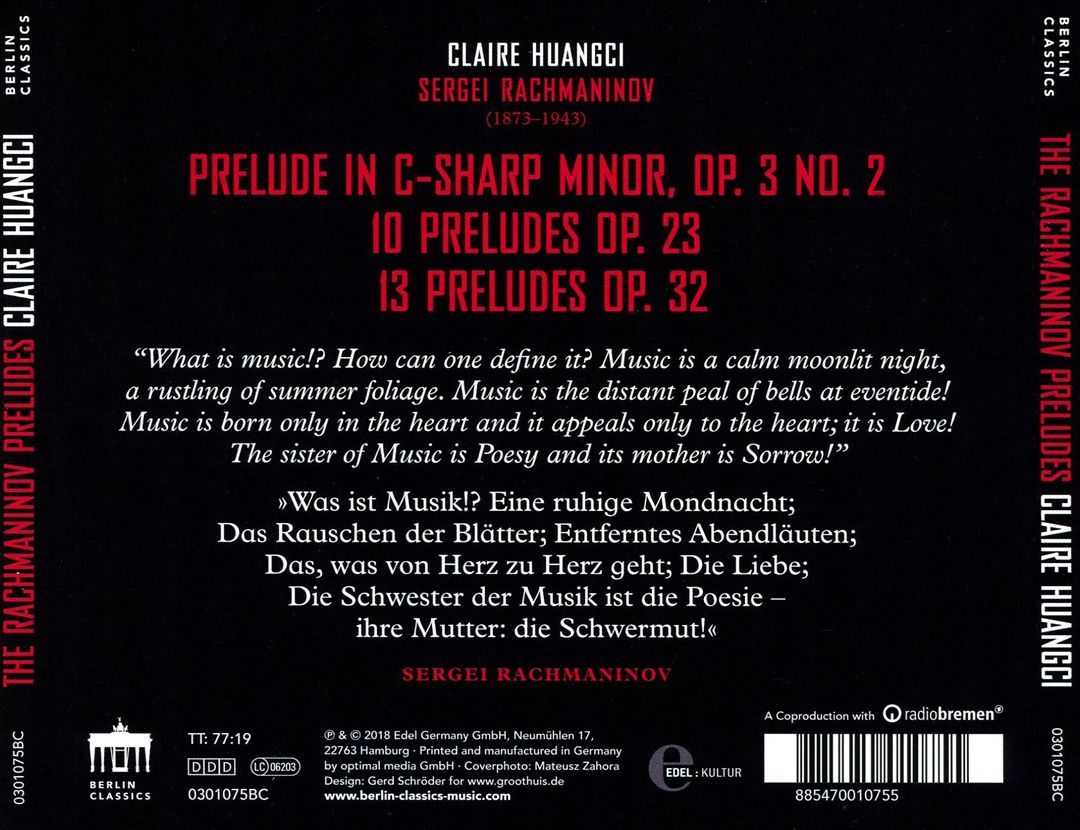 Rachmaninov Preludes cover art
