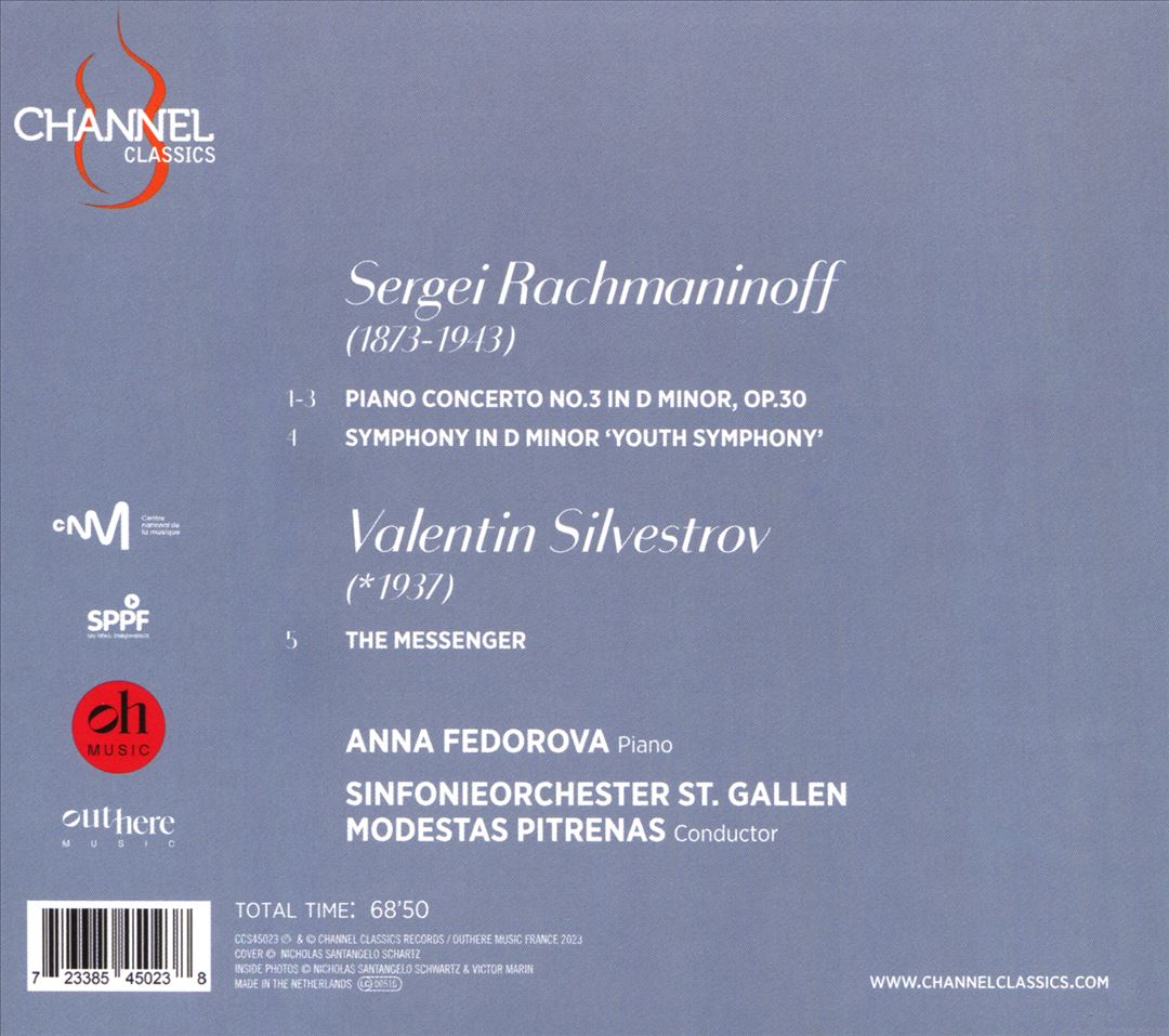 Rachmaninoff: Piano Concerto No. 3; Youth Symphony cover art