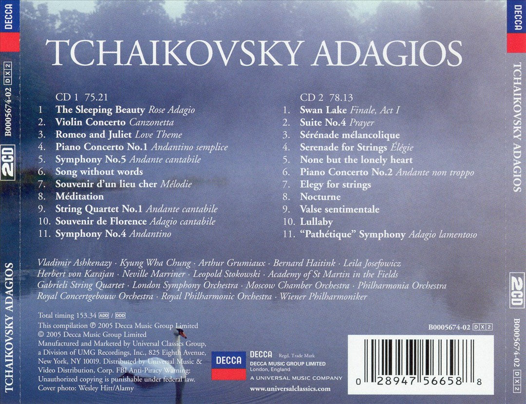 Tchaikovsky Adagios cover art