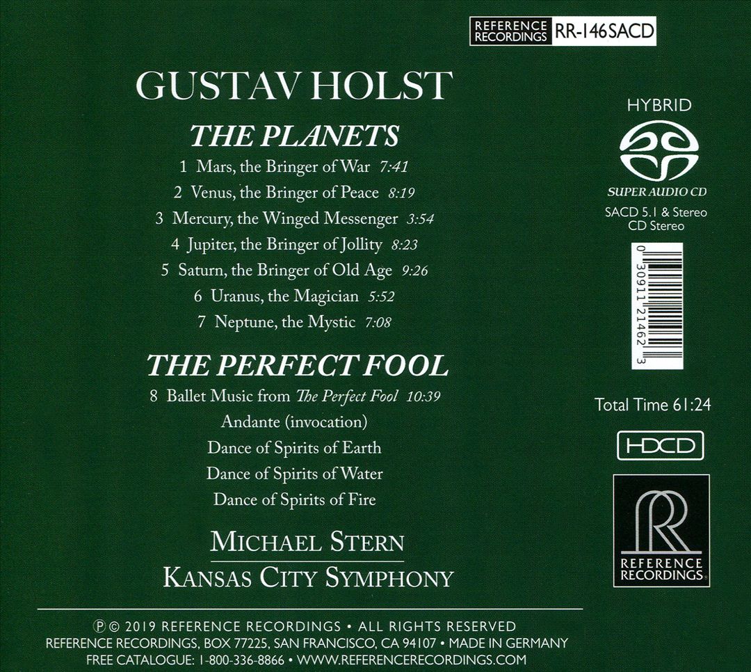 Holst: The Planets; The Perfect Fool cover art