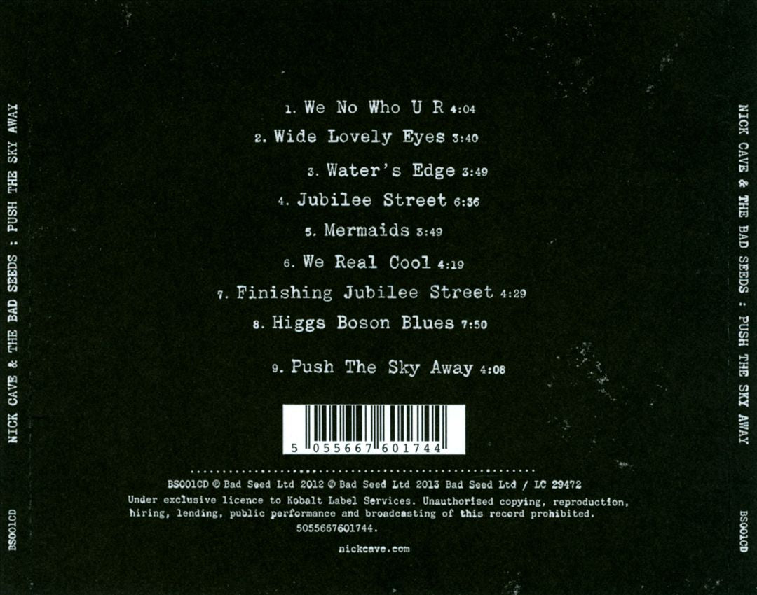 Push the Sky Away cover art
