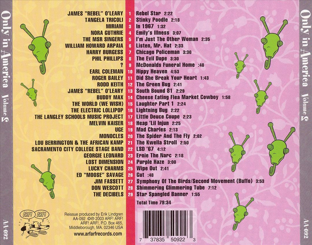 Only in America, Vol. 2 cover art