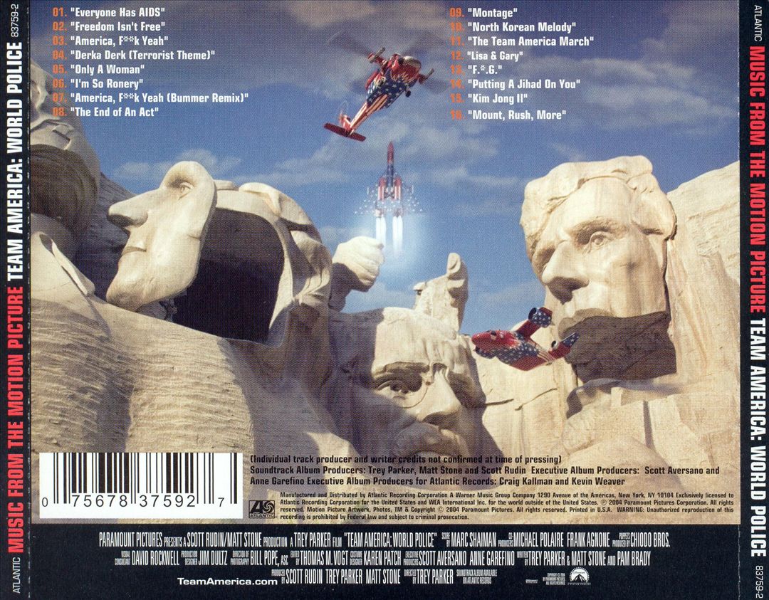 Team America: World Police cover art