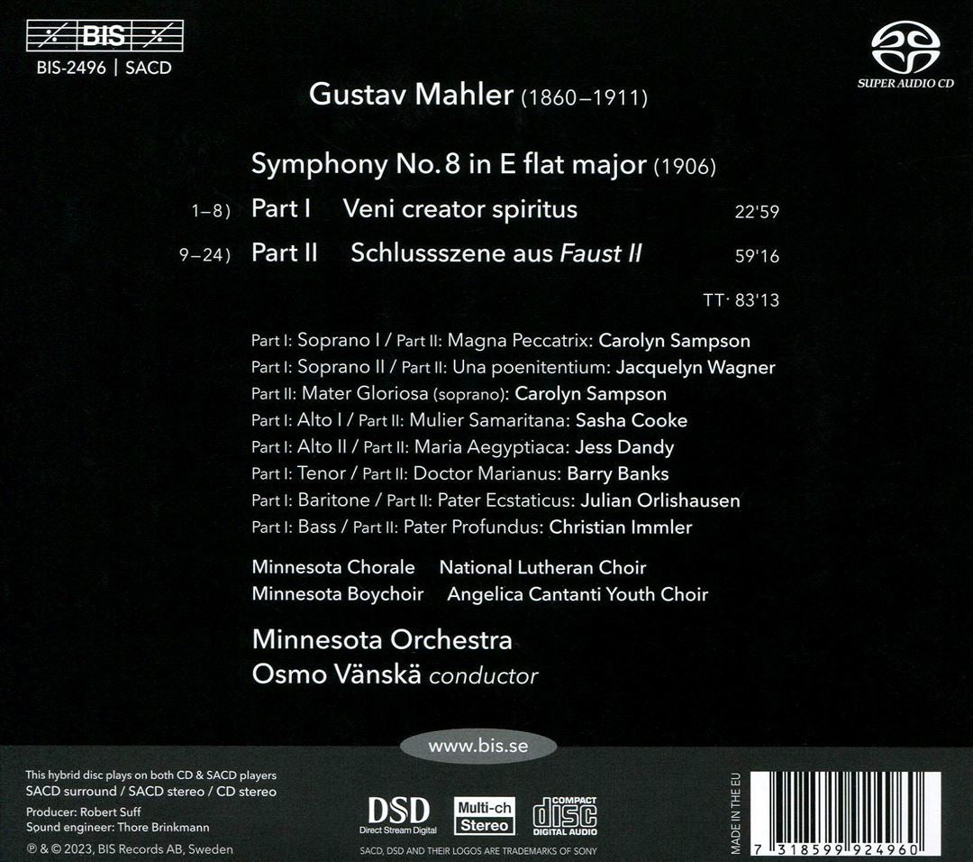 Mahler 8 cover art