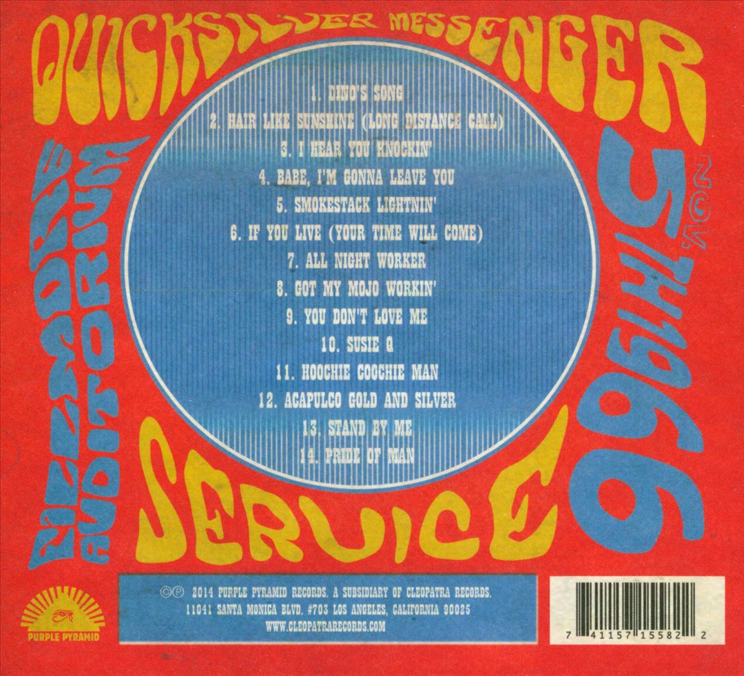 Fillmore Auditorium: November 5, 1966 cover art