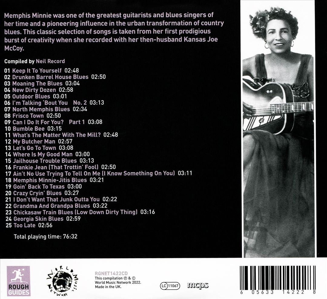 Rough Guide to Memphis Minnie: Queen of the Country Blues cover art