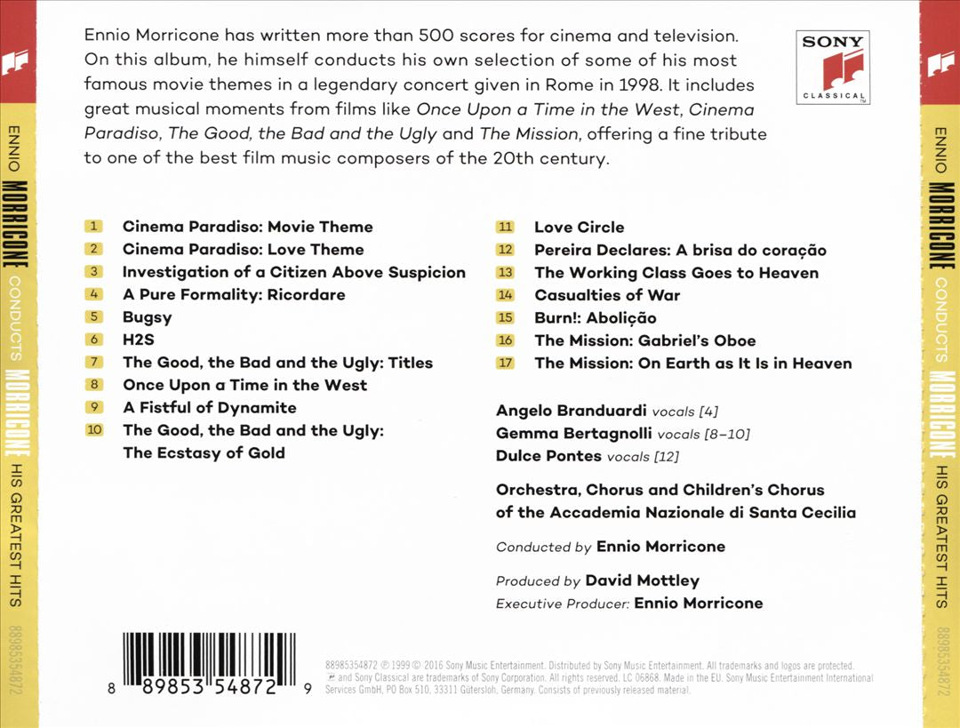 Ennio Morricone Conducts Morricone: His Greatest Hits cover art