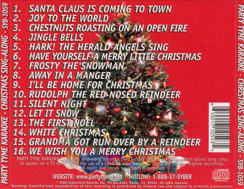 Party Tyme Karaoke: Christmas Sing Along cover art