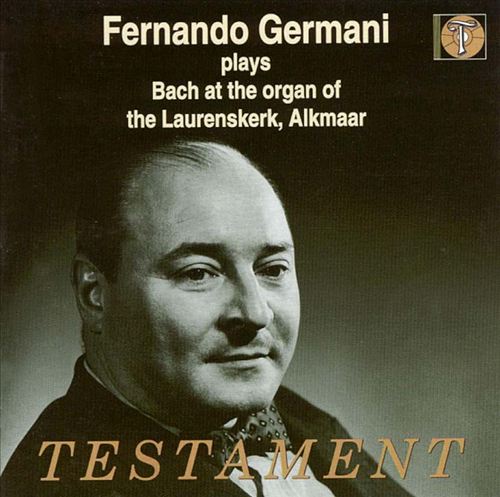 Fernando Germani Plays Bach cover art