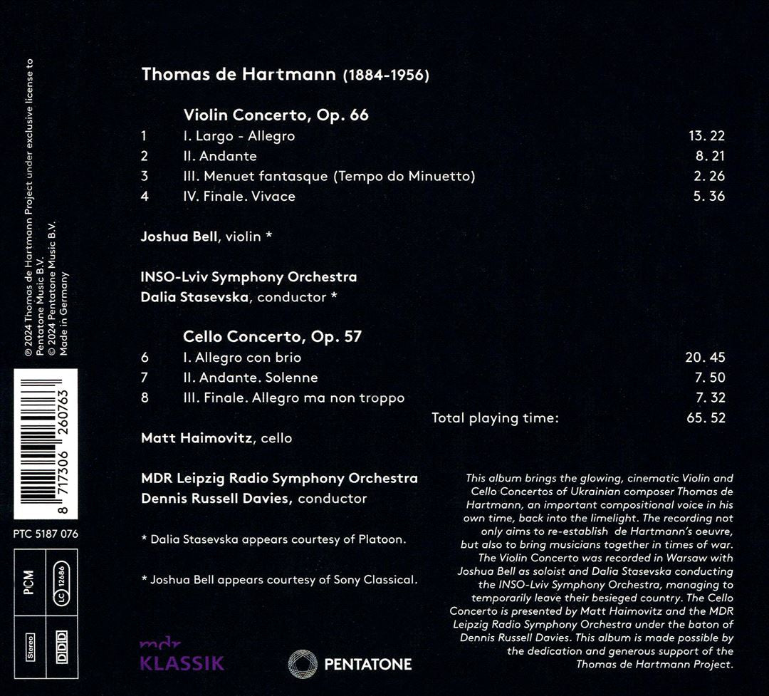 Thomas de Hartmann: Rediscovered cover art