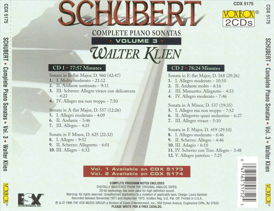 Schubert: Complete Piano Sonatas, Vol. 3 cover art